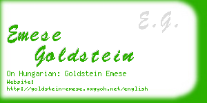 emese goldstein business card